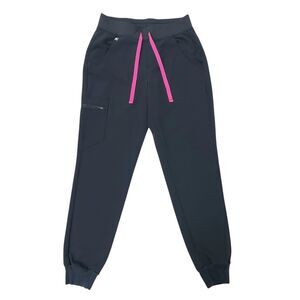 Figs Zamora Jogger Scrub Pants Womens XS Blue Comfort Nurse Utility Uniform Work